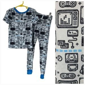 Little Rebels Boys 5 Pajama Set Super Soft Gamer PJs 2pc Set Video Game Motif
